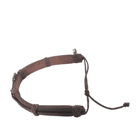 Brown Leather Tree Of Life Celtic Bracelet - Picture 2 of 8